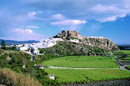 vista del castillo de salobreña