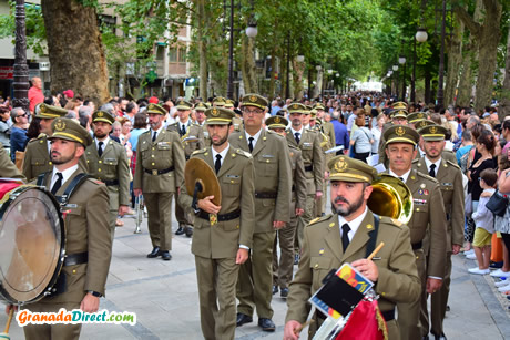 militares en una de las fiestas de granada