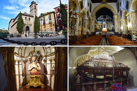 iglesia de santa ana desde plaza nueva de granada