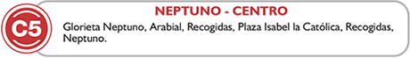 linea c5, neptuno, centro