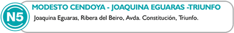 linea n5, modesto cendoya, joaquina eguaras, triunfo